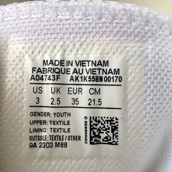 Converse All Star Hi Tops Easy On Cars Design Youth Size 3 - 21.5 CM - Picture 7 of 12